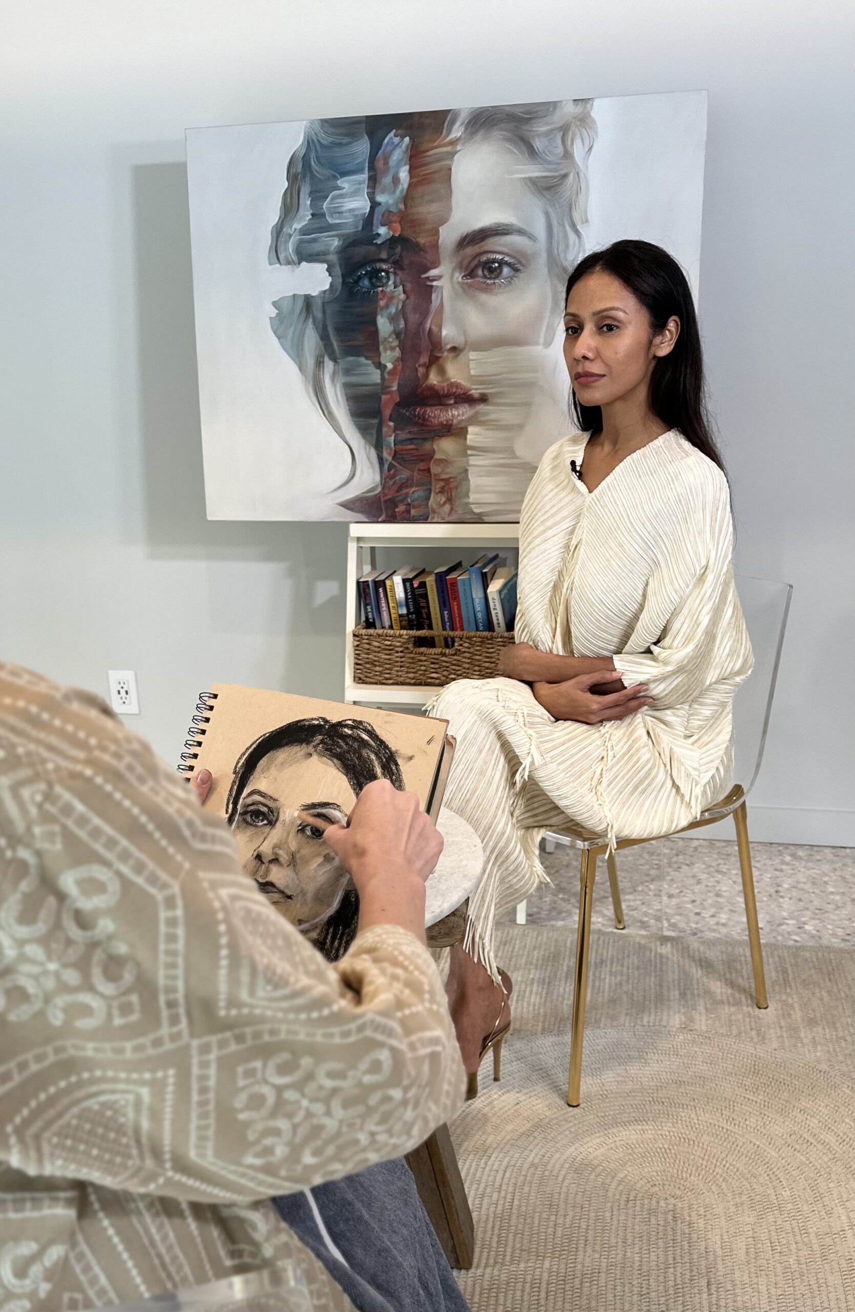 Artist and model