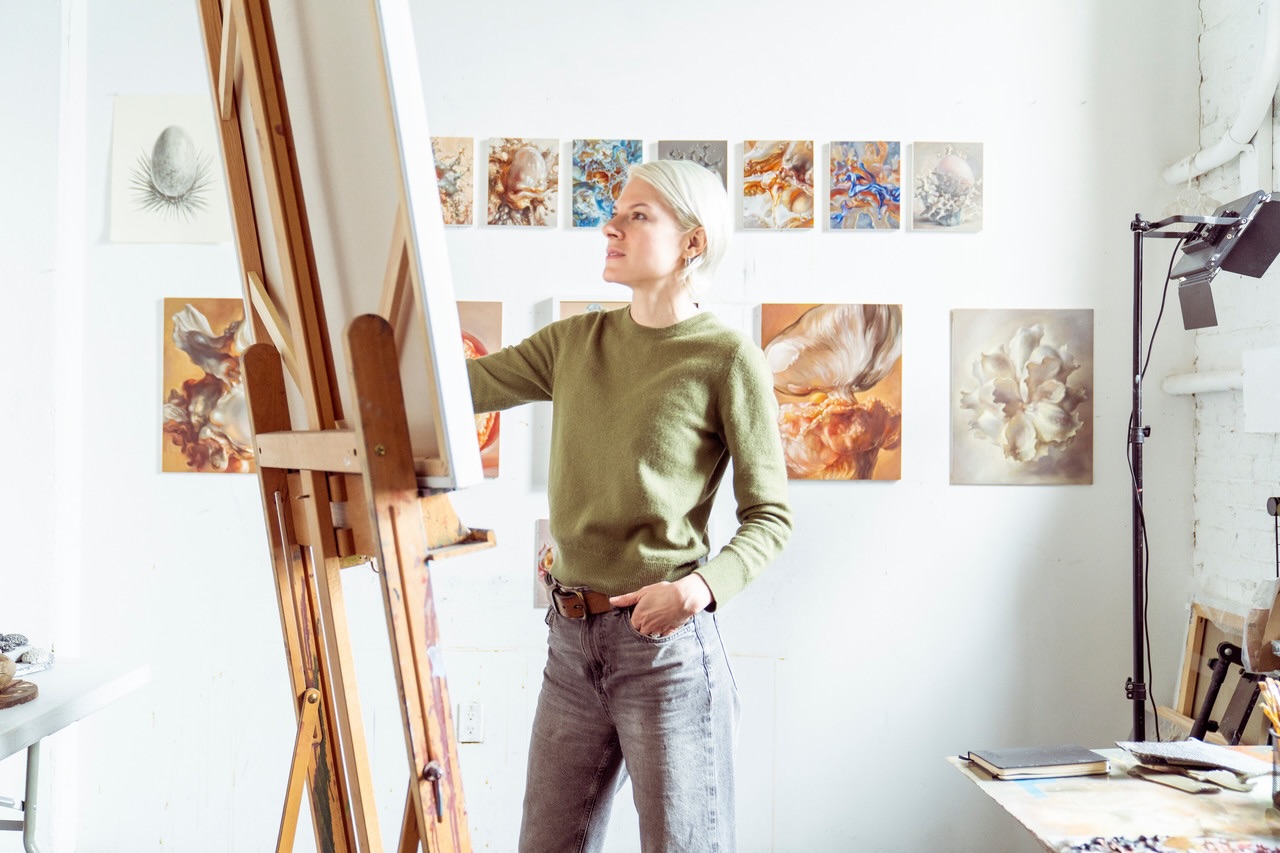 in the studio